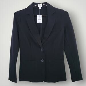 J. Crew Original schoolboy blazer Size 00 Black Workwear Office Button Front